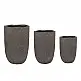 LIBERTA SOLIN ΚΑΣΠΩ SET 3ΤΜΧ 44x44x66.5cm MgO ΓΚΡΙ ΣΚΟΥΡΟ