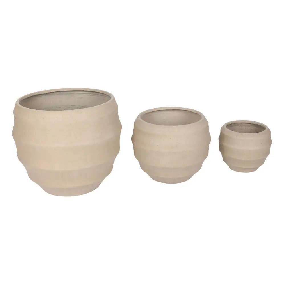 LIBERTA FLORRA ΚΑΣΠΩ SET 3ΤΜΧ 54.3x54.3x47.5cm MgO ΜΠΕΖ