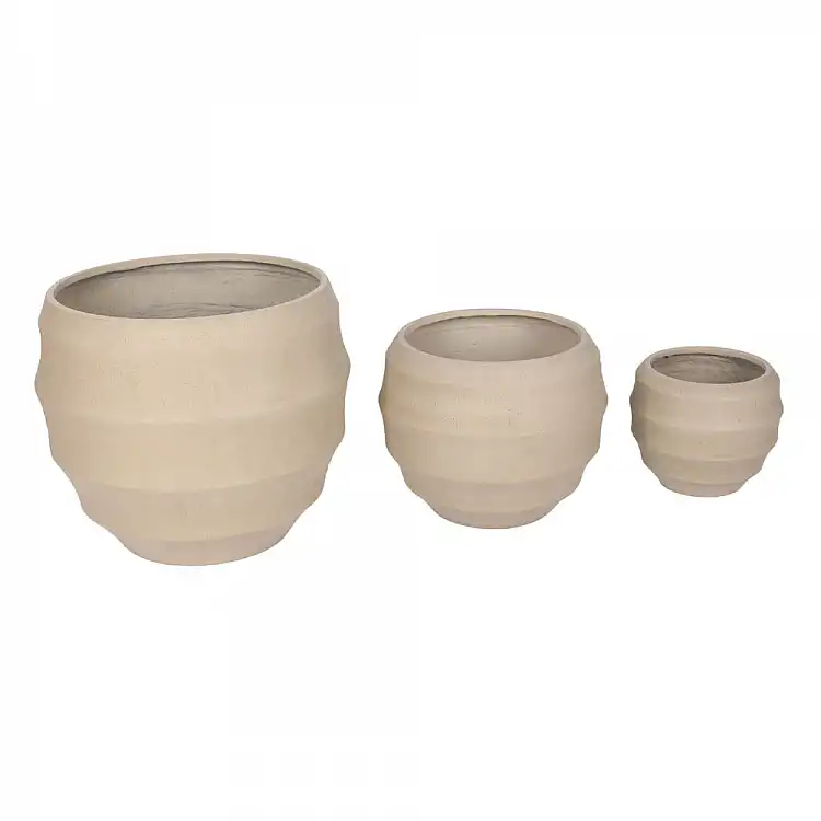 LIBERTA FLORRA ΚΑΣΠΩ SET 3ΤΜΧ 54x54x48cm MgO ΜΠΕΖ