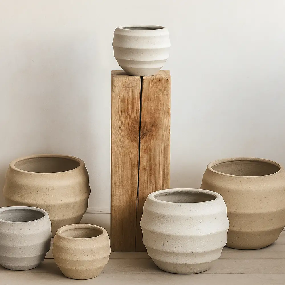 LIBERTA FLORRA ΚΑΣΠΩ SET 3ΤΜΧ 54.3x54.3x47.5cm MgO ΛΕΥΚΟ