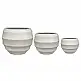 LIBERTA FLORRA ΚΑΣΠΩ SET 3ΤΜΧ 54x54x48cm MgO ΛΕΥΚΟ