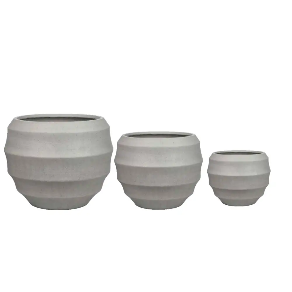 LIBERTA FLORRA ΚΑΣΠΩ SET 3ΤΜΧ 54x54x48cm MgO ΓΚΡΙ