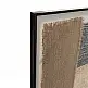 LIBERTA PLIS ΠΙΝΑΚΑΣ ΔΙΑΚΟΣΜΗΣΗΣ 80x80x4cm ΚΑΜΒΑΣ ΜΠΕΖ ΚΑΦΕ ΣΚΟΥΡΟ ΞΥΛΟ TERRACOTTA