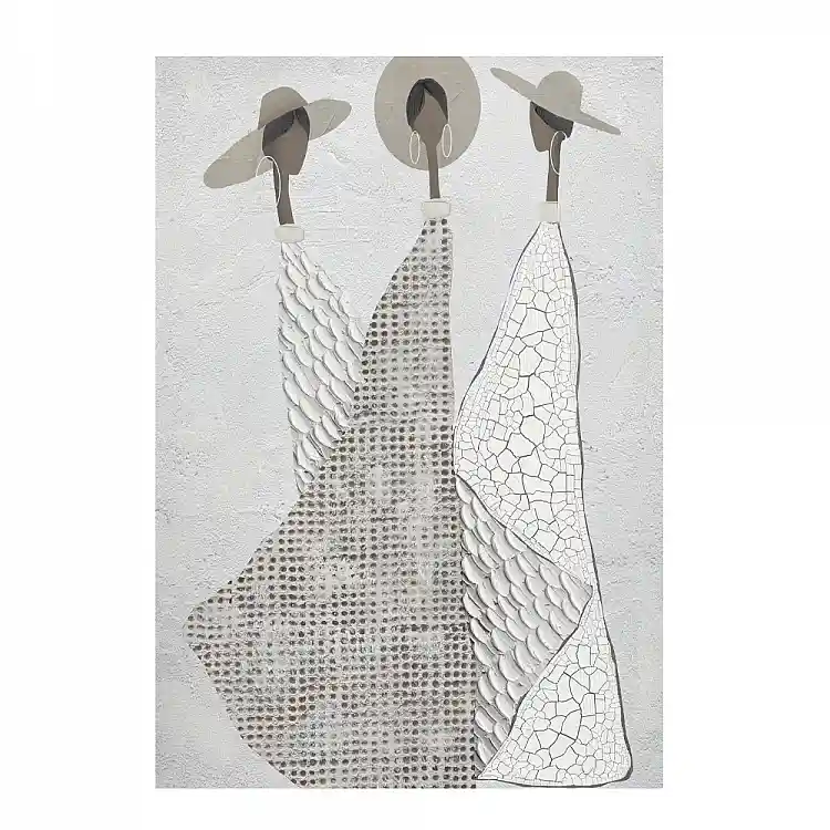 LIBERTA TRINITY ΠΙΝΑΚΑΣ ΔΙΑΚΟΣΜΗΣΗΣ 80x120x4cm ΚΑΜΒΑΣ OFF WHITE STONE GREY ΞΥΛΟ ΓΚΡΙ