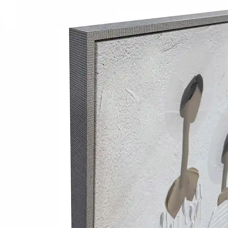 LIBERTA TRINITY ΠΙΝΑΚΑΣ ΔΙΑΚΟΣΜΗΣΗΣ ΜΕ ΚΟΡΝΙΖΑ 80x120x4cm ΚΑΜΒΑΣ OFF WHITE STONE GREY ΞΥΛΟ ΓΚΡΙ