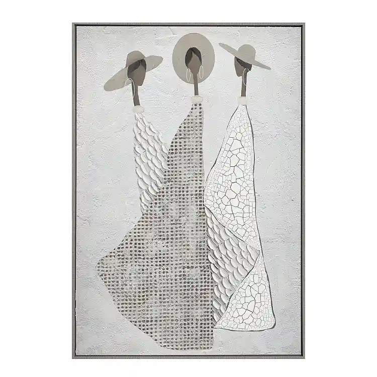 LIBERTA TRINITY ΠΙΝΑΚΑΣ ΔΙΑΚΟΣΜΗΣΗΣ 80x120x4cm ΚΑΜΒΑΣ OFF WHITE STONE GREY ΞΥΛΟ ΓΚΡΙ