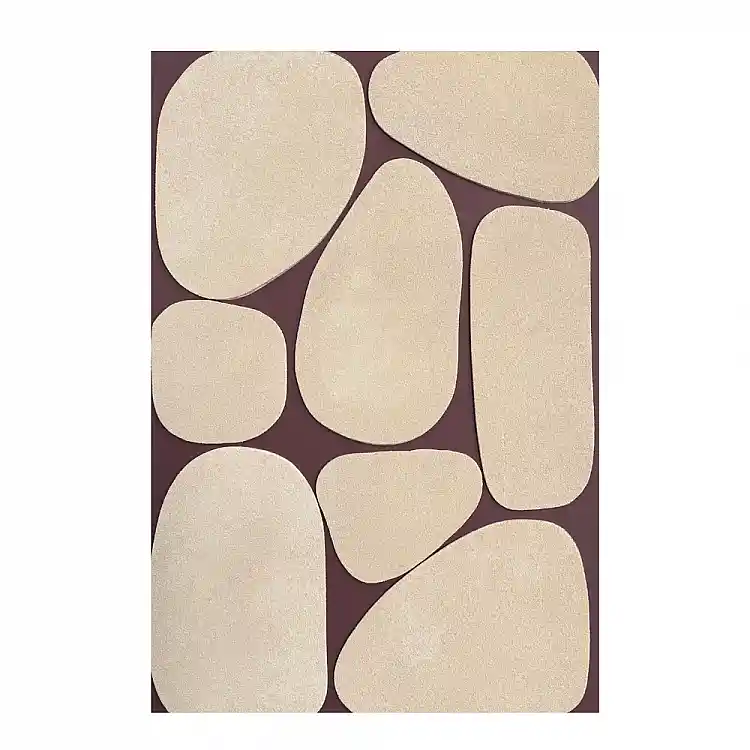 LIBERTA BLOB ΠΙΝΑΚΑΣ ΔΙΑΚΟΣΜΗΣΗΣ ΜΕ ΚΟΡΝΙΖΑ 80x120x4cm ΚΑΜΒΑΣ ΜΠΕΖ ΚΑΦΕ ΣΚΟΥΡΟ ΞΥΛΟ