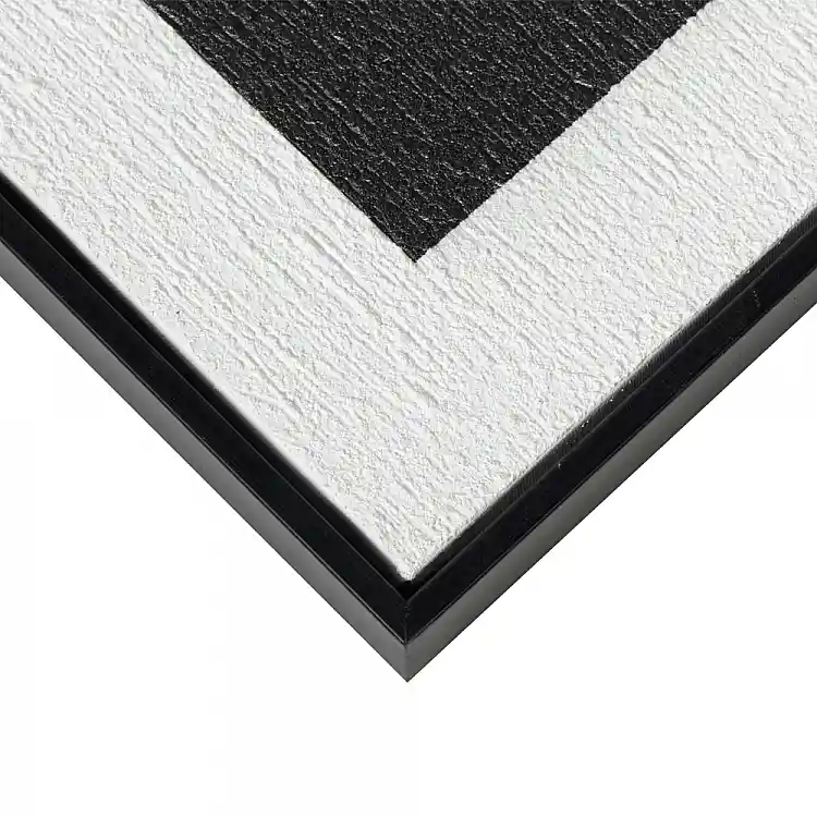 LIBERTA CONTRAST ΠΙΝΑΚΑΣ ΔΙΑΚΟΣΜΗΣΗΣ ΜΕ ΚΟΡΝΙΖΑ 60x80x3.2cm ΚΑΜΒΑΣ ΑΣΠΡΟ ΜΑΥΡΟ ΞΥΛΟ ΜΑΥΡΟ