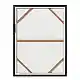 LIBERTA CONTRAST ΠΙΝΑΚΑΣ ΔΙΑΚΟΣΜΗΣΗΣ ΜΕ ΚΟΡΝΙΖΑ 60x80x3.2cm ΚΑΜΒΑΣ ΑΣΠΡΟ ΜΑΥΡΟ ΞΥΛΟ ΜΑΥΡΟ