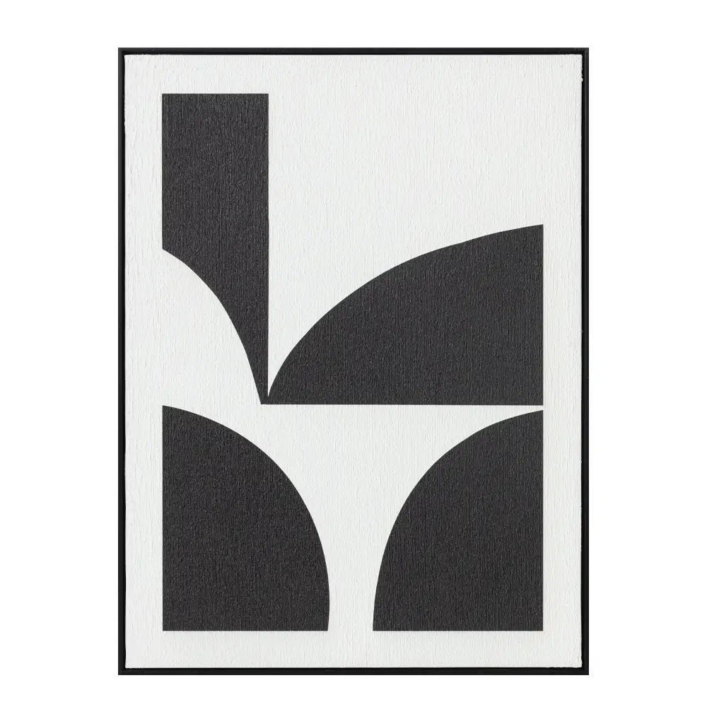 LIBERTA CONTRAST ΠΙΝΑΚΑΣ ΔΙΑΚΟΣΜΗΣΗΣ 60x80x3cm ΚΑΜΒΑΣ ΑΣΠΡΟ ΜΑΥΡΟ MDF ΜΑΥΡΟ