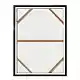 LIBERTA CONTRAST ΠΙΝΑΚΑΣ ΔΙΑΚΟΣΜΗΣΗΣ ΜΕ ΚΟΡΝΙΖΑ 60x80x3.2cm ΚΑΜΒΑΣ ΑΣΠΡΟ ΜΑΥΡΟ ΞΥΛΟ ΜΑΥΡΟ