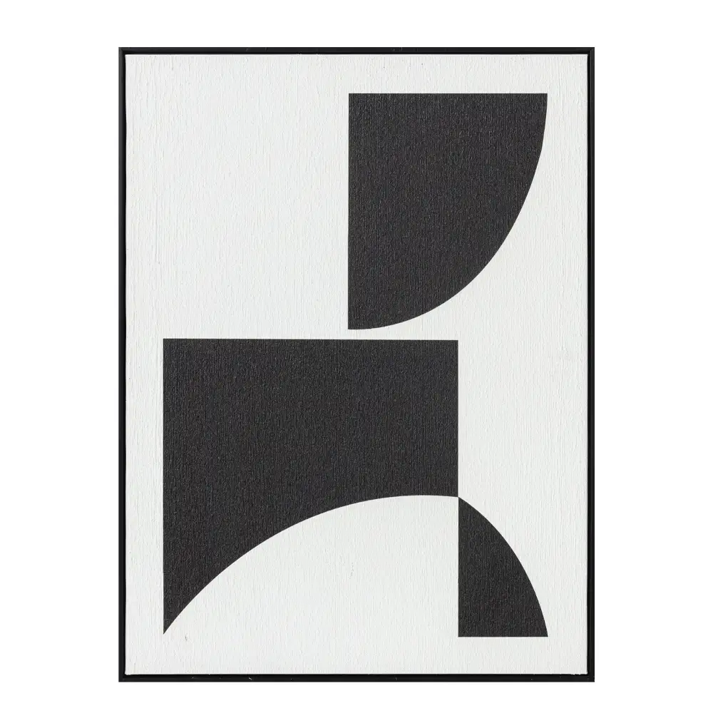 LIBERTA CONTRAST ΠΙΝΑΚΑΣ ΔΙΑΚΟΣΜΗΣΗΣ 60x80x3cm ΚΑΜΒΑΣ ΑΣΠΡΟ ΜΑΥΡΟ MDF ΜΑΥΡΟ