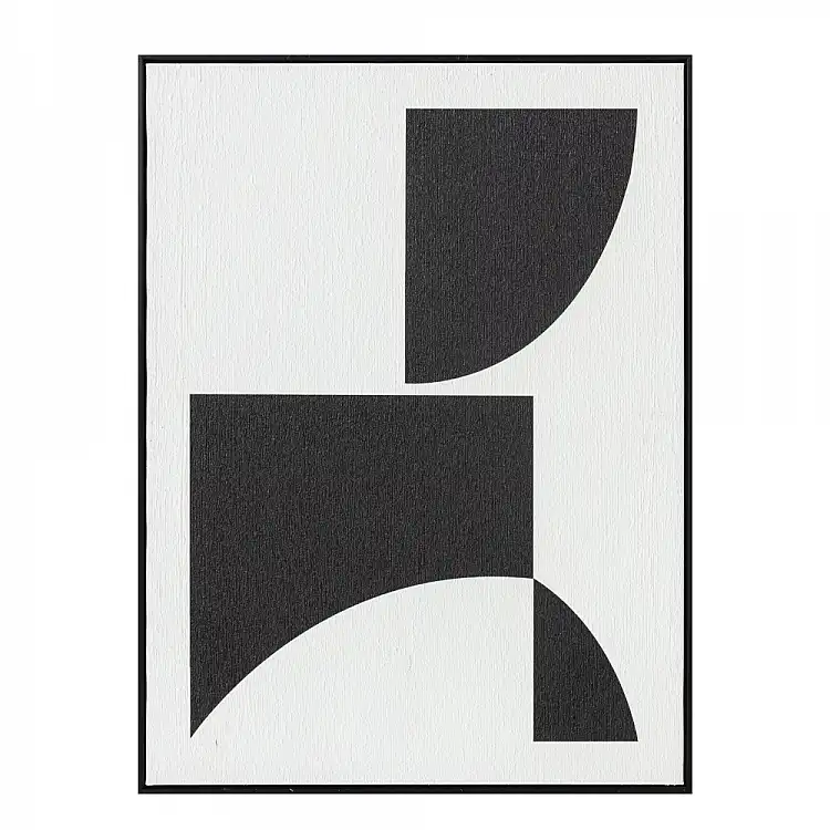 LIBERTA CONTRAST ΠΙΝΑΚΑΣ ΔΙΑΚΟΣΜΗΣΗΣ 60x80x3cm ΚΑΜΒΑΣ ΑΣΠΡΟ ΜΑΥΡΟ MDF ΜΑΥΡΟ