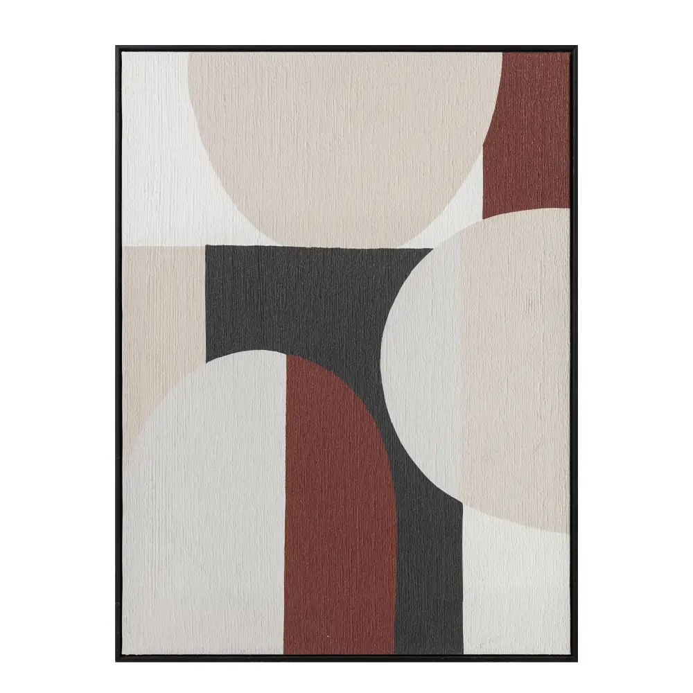 LIBERTA ROVA ΠΙΝΑΚΑΣ ΔΙΑΚΟΣΜΗΣΗΣ 60x80x3cm ΚΑΜΒΑΣ ΠΟΛΥΧΡΩΜΟ MDF ΜΑΥΡΟ