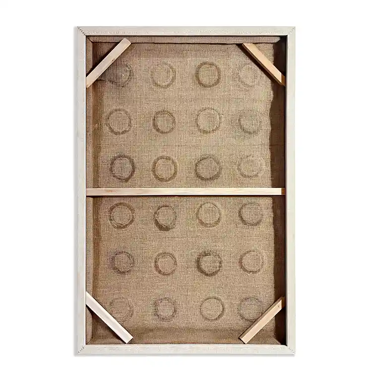 LIBERTA TRIS ΠΙΝΑΚΑΣ ΔΙΑΚΟΣΜΗΣΗΣ ΜΕ ΚΟΡΝΙΖΑ 80x120x3cm ΚΑΜΒΑΣ TERRACOTTA ΚΑΦΕ ΣΧΟΙΝΙ ΑΣΠΡΟ ΦΥΣΙΚΟ