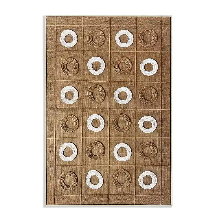 LIBERTA TRIS ΠΙΝΑΚΑΣ ΔΙΑΚΟΣΜΗΣΗΣ ΜΕ ΚΟΡΝΙΖΑ 80x120x3cm ΚΑΜΒΑΣ TERRACOTTA ΚΑΦΕ ΣΧΟΙΝΙ ΑΣΠΡΟ ΦΥΣΙΚΟ