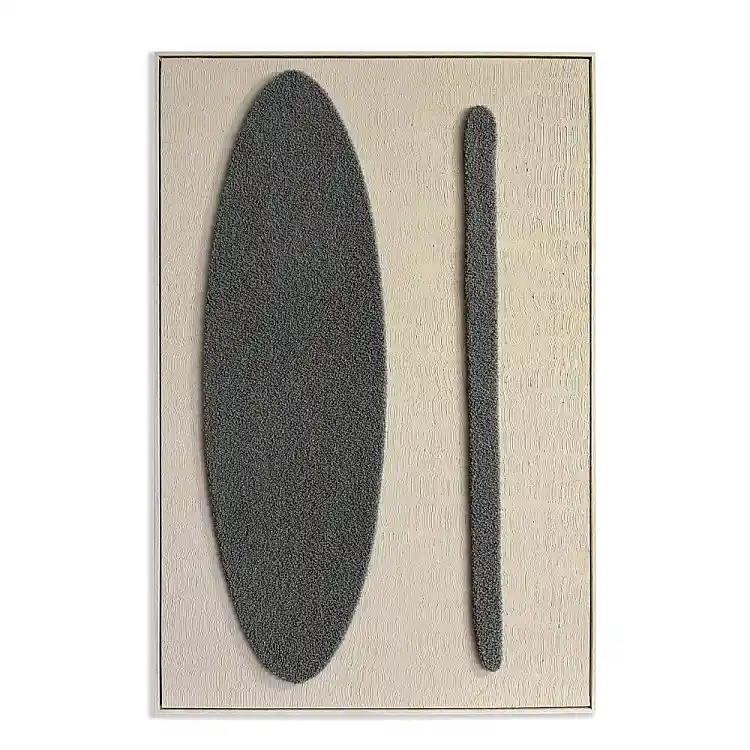 LIBERTA CORE ΠΙΝΑΚΑΣ ΔΙΑΚΟΣΜΗΣΗΣ ΜΕ ΚΟΡΝΙΖΑ 80x120x3cm ΚΑΜΒΑΣ ΜΠΕΖ ΓΚΡΙ ΥΦΑΣΜΑ ΦΥΣΙΚΟ