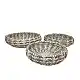 LIBERTA SURI ΜΠΩΛ ΔΙΑΚΟΣΜΗΣΗΣ SET 3ΤΜΧ 45x45x14cm KANSGRASS ΦΥΣΙΚΟ ΛΕΥΚΟ ΠΛΑΣΤΙΚΟ