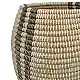 LIBERTA AKI ΚΑΛΑΘΙ SET 2ΤΜΧ 38x38x53cm KANSGRASS ΦΥΣΙΚΟ ΛΕΥΚΟ ΠΛΑΣΤΙΚΟ ΜΑΥΡΟ