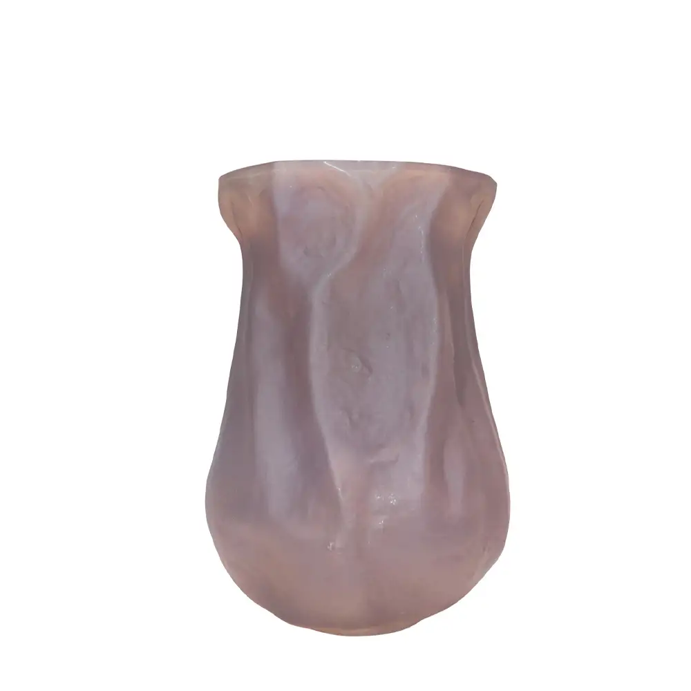 LIBERTA MIST ΒΑΖΟ 27x24x38cm ΓΥΑΛΙ ΚΑΦΕ ΑΝΟΙΧΤΟ