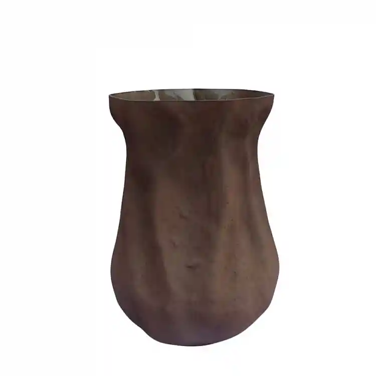 LIBERTA MIST ΒΑΖΟ 27x24x38cm ΓΥΑΛΙ ΚΑΦΕ
