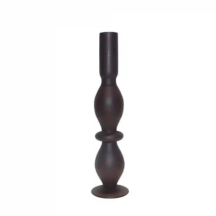 LIBERTA CALM ΚΗΡΟΠΗΓΙΟ 8x8x29cm ΓΥΑΛΙ ΚΑΦΕ ΣΚΟΥΡΟ
