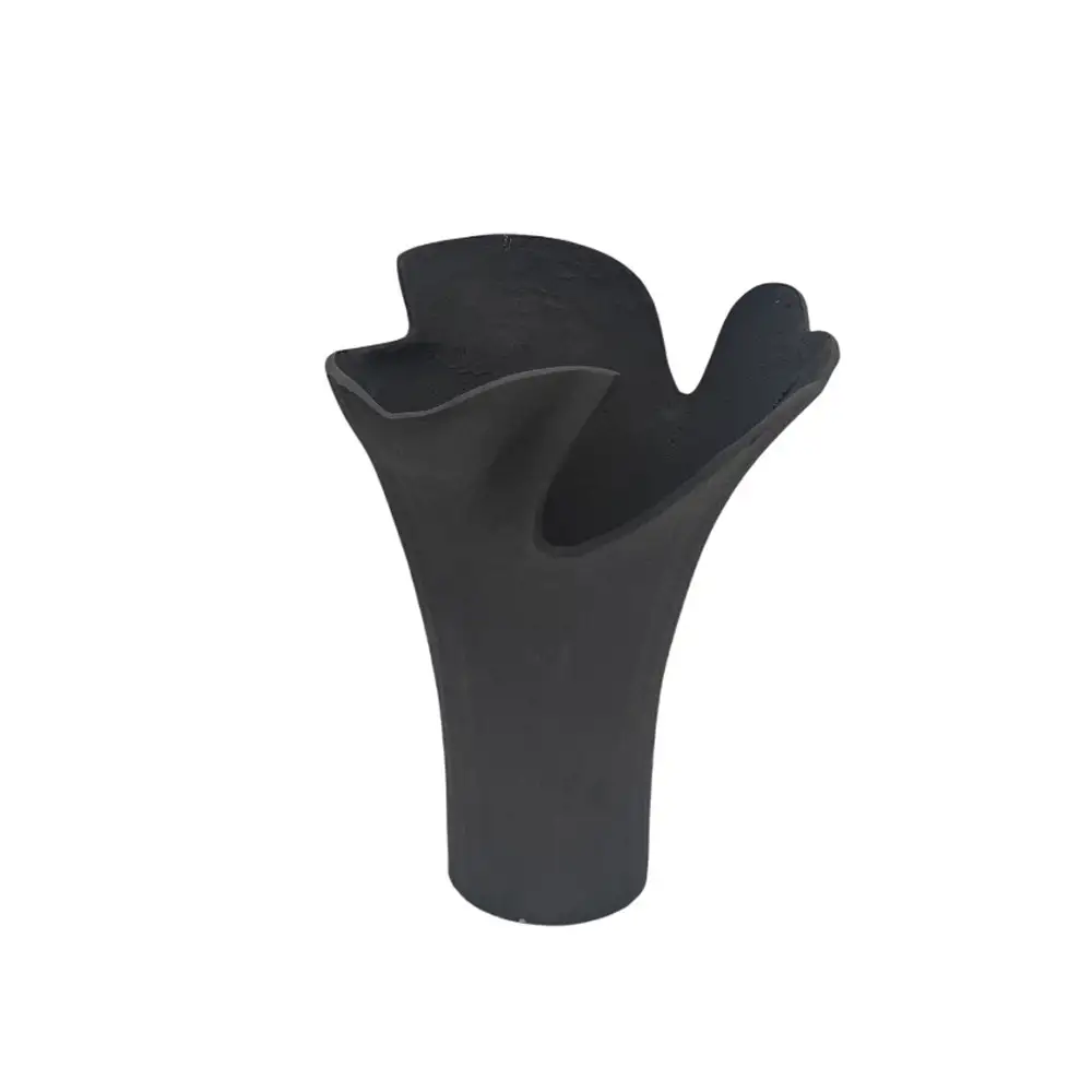 LIBERTA FLOWRA ΒΑΖΟ 30x29x41cm ΑΛΟΥΜΙΝΙΟ ΜΑΥΡΟ