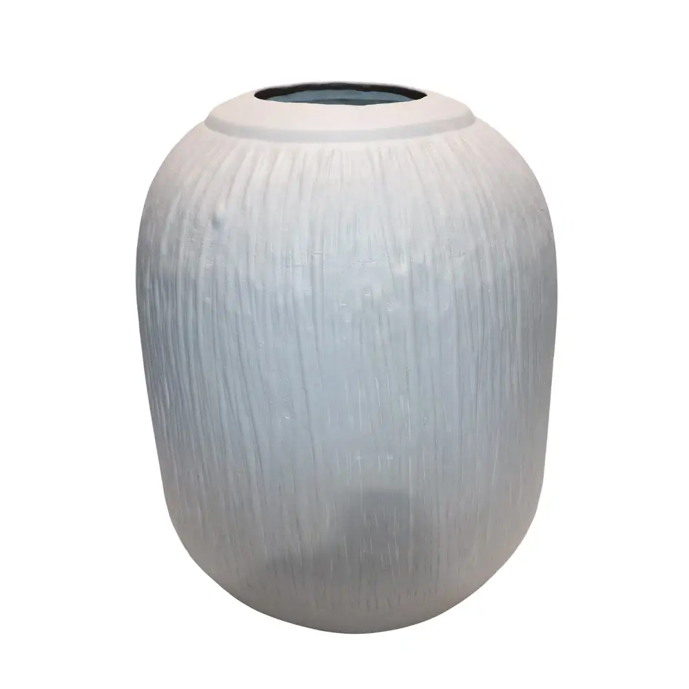 LIBERTA IVORA ΒΑΖΟ 29.5x29.5x40cm ΑΛΟΥΜΙΝΙΟ OFF WHITE