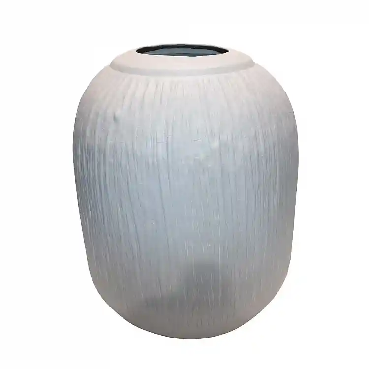 LIBERTA IVORA ΒΑΖΟ 29.5x29.5x40cm ΑΛΟΥΜΙΝΙΟ OFF WHITE