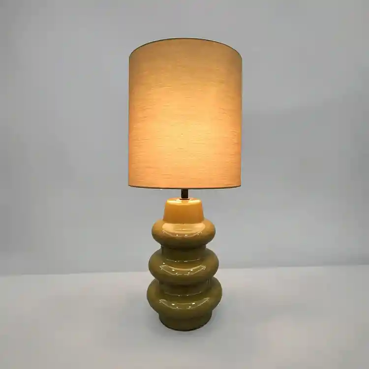 LIBERTA WAVE ΦΩΤΙΣΤΙΚΟ ΕΠΙΤΡΑΠΕΖΙΟ 20x20x46.5cm ΚΕΡΑΜΙΚΟ ΛΑΔΙ ΥΦΑΣΜΑ ΛΑΔΙ