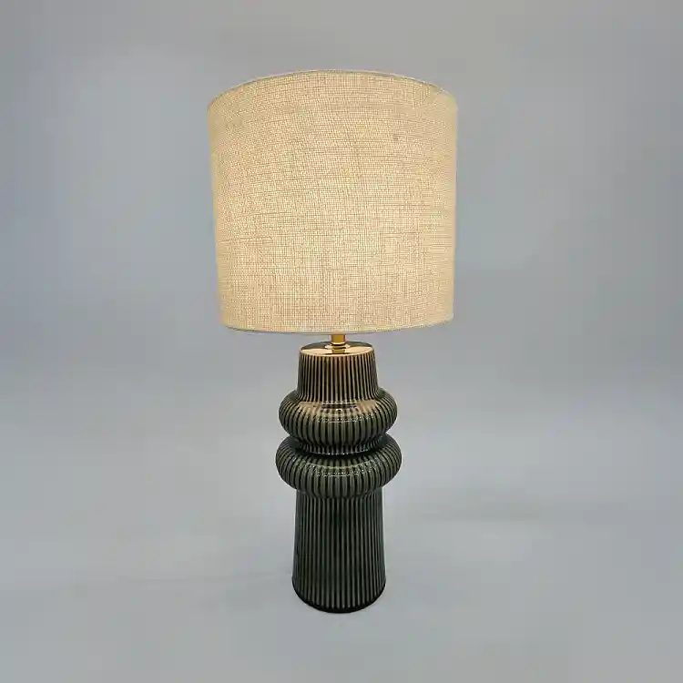 LIBERTA ARO ΦΩΤΙΣΤΙΚΟ ΕΠΙΤΡΑΠΕΖΙΟ 30x30x64.5cm ΚΕΡΑΜΙΚΟ ΠΡΑΣΙΝΟ ΛΙΝΟ ΜΠΕΖ