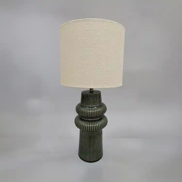 LIBERTA ARO ΦΩΤΙΣΤΙΚΟ ΕΠΙΤΡΑΠΕΖΙΟ 30x30x64.5cm ΚΕΡΑΜΙΚΟ ΠΡΑΣΙΝΟ ΛΙΝΟ ΜΠΕΖ