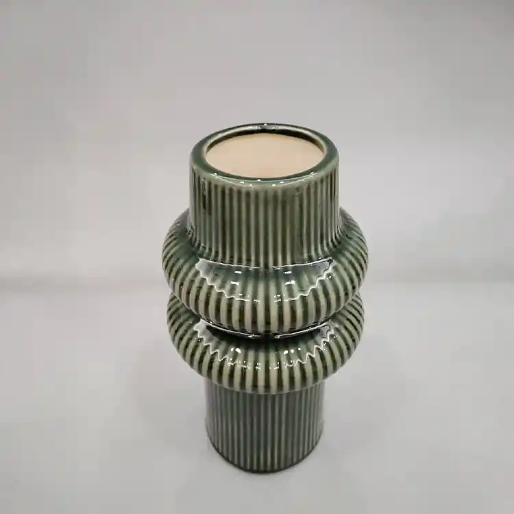 LIBERTA ARO ΒΑΖΟ 18x18x35cm ΚΕΡΑΜΙΚΟ ΠΡΑΣΙΝΟ
