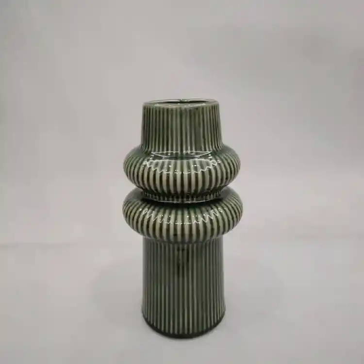 LIBERTA ARO ΒΑΖΟ 18x18x35cm ΚΕΡΑΜΙΚΟ ΠΡΑΣΙΝΟ