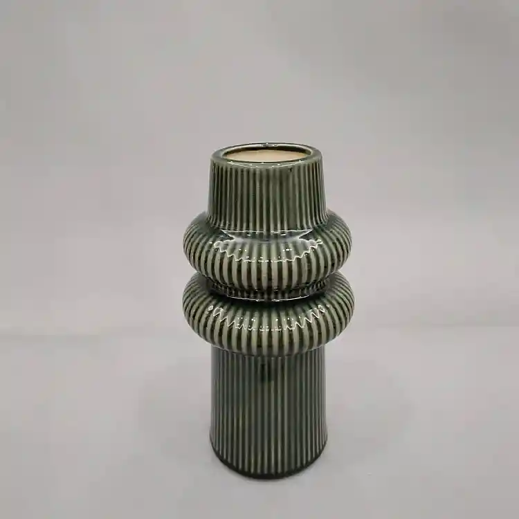 LIBERTA ARO ΒΑΖΟ 13x13x25cm ΚΕΡΑΜΙΚΟ ΠΡΑΣΙΝΟ