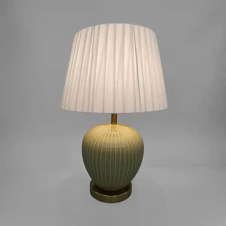 LIBERTA SERA ΦΩΤΙΣΤΙΚΟ ΕΠΙΤΡΑΠΕΖΙΟ 35x35x52cm ΚΕΡΑΜΙΚΟ ΛΑΔΙ ΜΕΤΑΞΩΤΟ ΥΦΑΣΜΑ ΛΕΥΚΟ