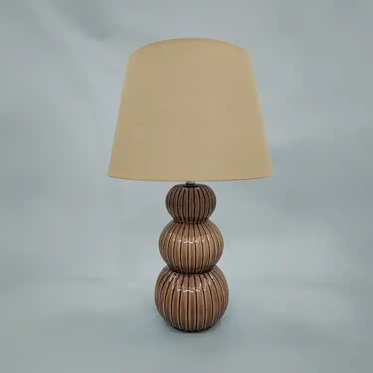 LIBERTA SOMA ΦΩΤΙΣΤΙΚΟ ΕΠΙΤΡΑΠΕΖΙΟ 35x35x56cm ΚΕΡΑΜΙΚΟ ΚΑΦΕ ΛΙΝΟ ΚΑΦΕ