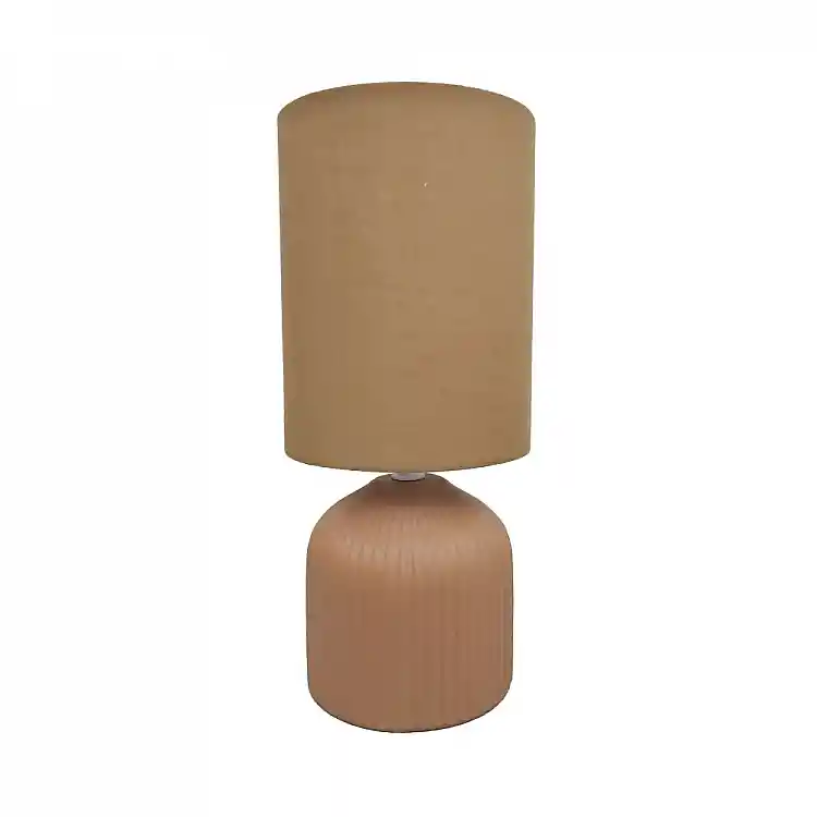 LIBERTA RIVO ΦΩΤΙΣΤΙΚΟ ΕΠΙΤΡΑΠΕΖΙΟ 14x15x31cm ΚΕΡΑΜΙΚΟ ΜΠΕΖ ΥΦΑΣΜΑ ΜΠΕΖ