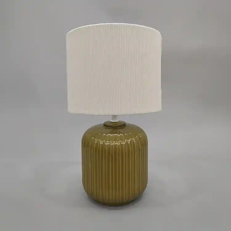 LIBERTA NIM ΦΩΤΙΣΤΙΚΟ ΕΠΙΤΡΑΠΕΖΙΟ 20x20x34cm ΚΕΡΑΜΙΚΟ ΛΑΔΙ ΥΦΑΣΜΑ ΛΕΥΚΟ