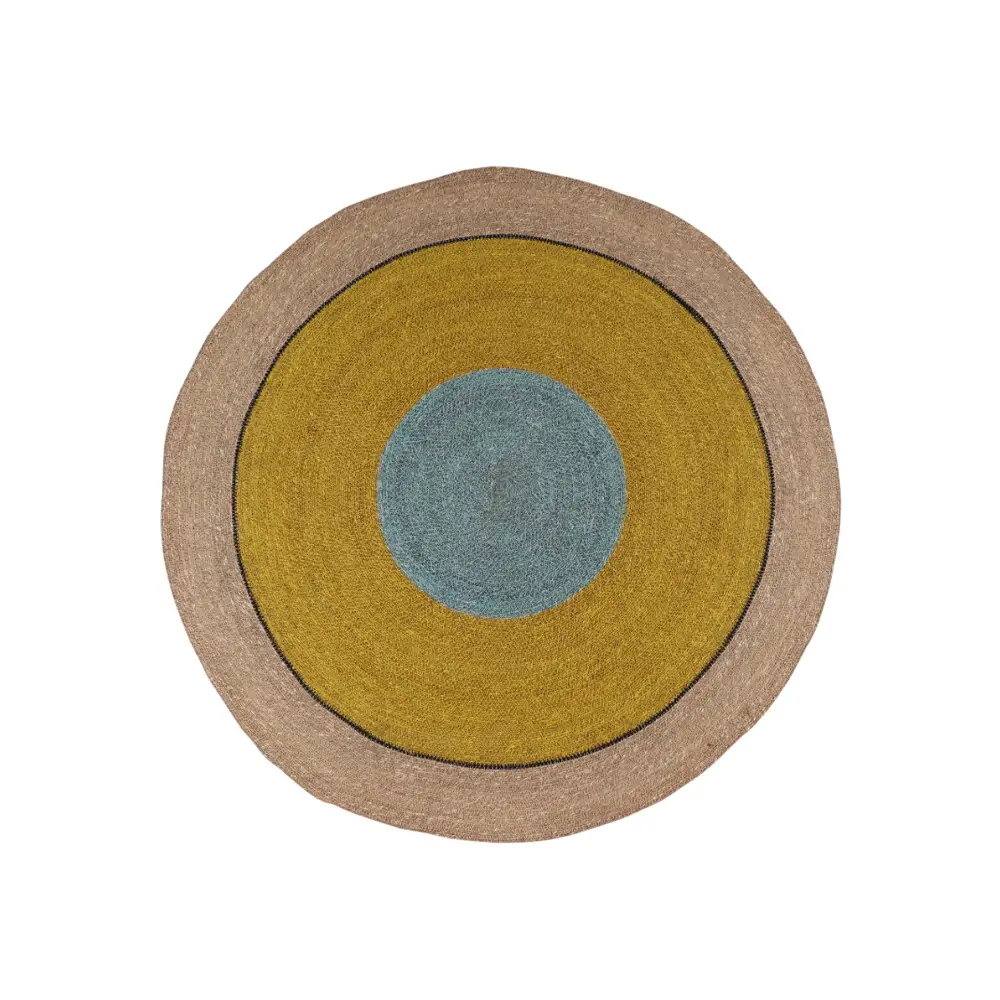 LIBERTA WAVEA ΧΑΛΑΚΙ 120x120cm SEAGRASS ΜΟΥΣΤΑΡΔΙ ΓΑΛΑΖΙΟ ΦΥΣΙΚΟ