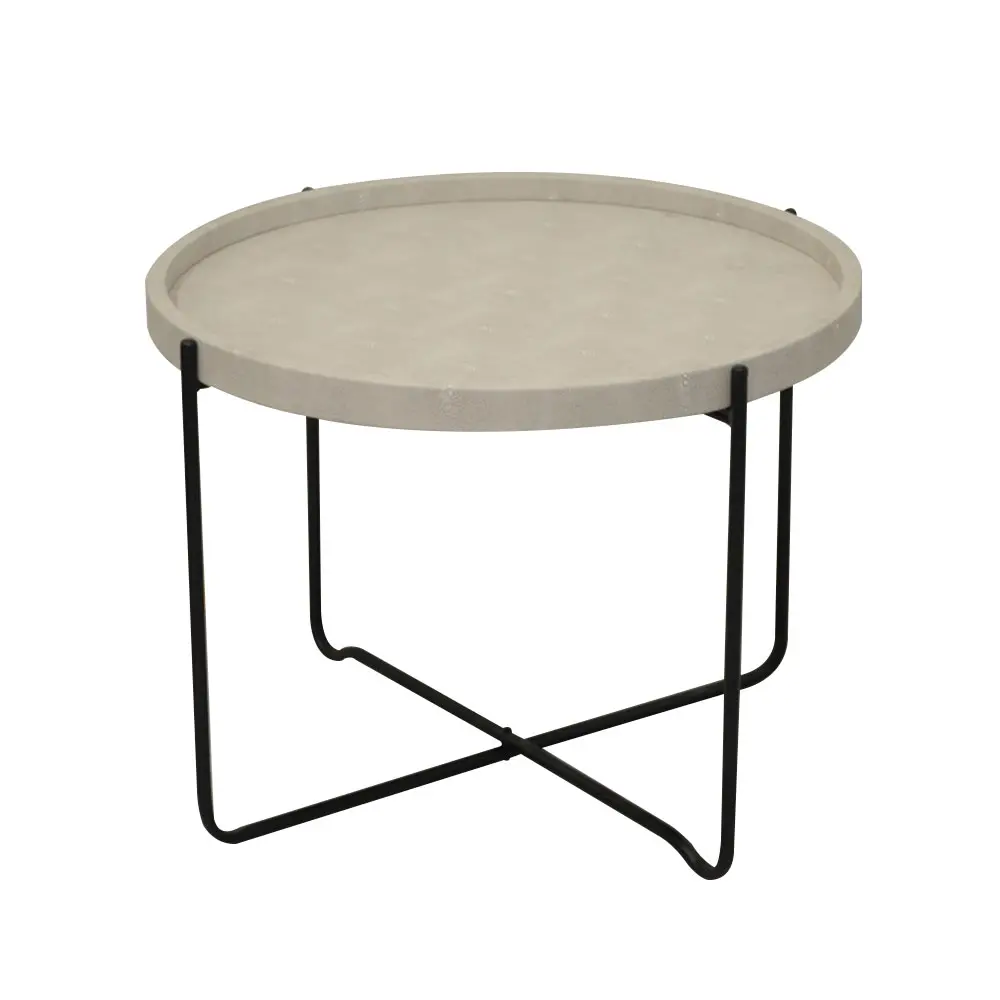 LIBERTA FUN COFFEE TABLE SAND BEIGE ΜΑΥΡΟ 63x63x42 LIBERTA FUN COFFEE TABLE SAND BEIGE ΜΑΥΡΟ 63x63x42