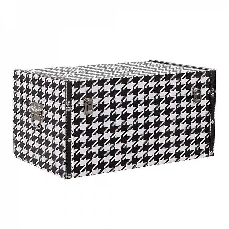LIBERTA FERRE ΜΠΑΟΥΛΑ SET 4ΤΕΜ ΜΑΥΡΟ ΛΕΥΚΟ 64x40x40cm