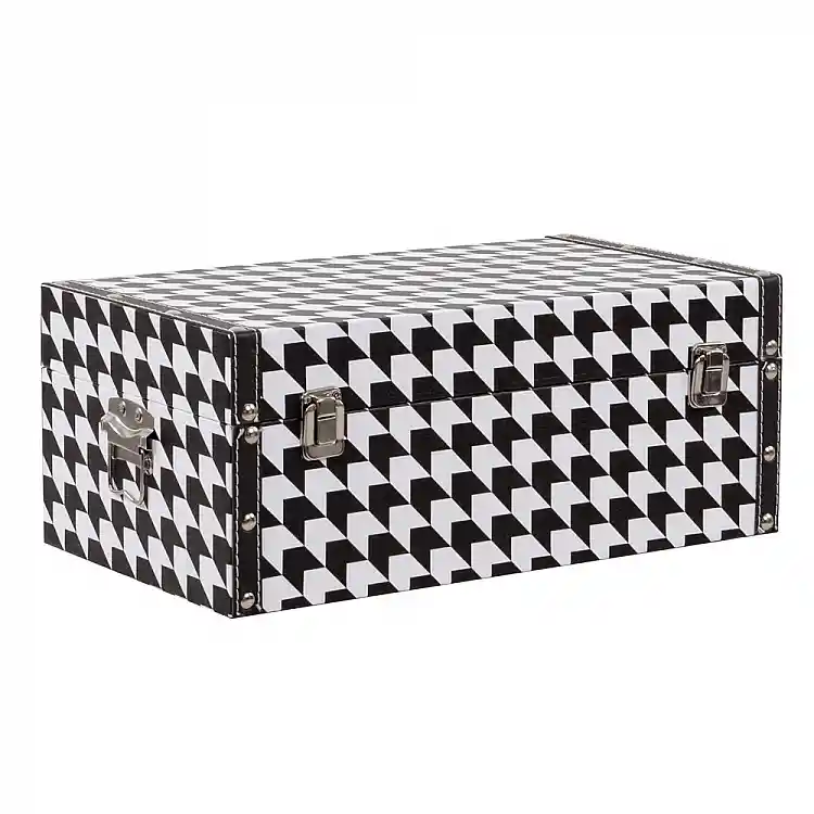 LIBERTA FERRE ΜΠΑΟΥΛΑ SET 4ΤΕΜ ΜΑΥΡΟ ΛΕΥΚΟ 64x40x40cm