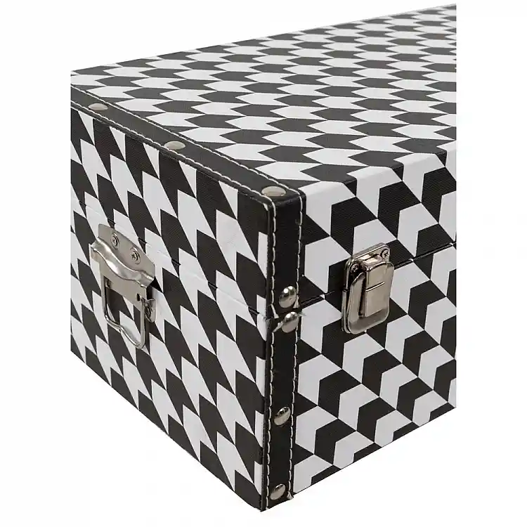 LIBERTA FERRE ΜΠΑΟΥΛΑ SET 4ΤΕΜ ΜΑΥΡΟ ΛΕΥΚΟ 64x40x40cm
