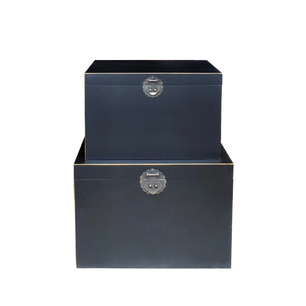LIBERTA JAPANESE ΜΠΑΟΥΛΑ SET 2ΤΕΜ ΜΑΥΡΟ ΧΡΥΣΟ 60x40x42