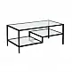 LIBERTA STEP COFFEE TABLE ΜΑΥΡΟ 110x50x42cm