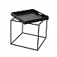 LIBERTA BUTLER SIDE TABLE ΜΑΥΡΟ 45x45x45cm