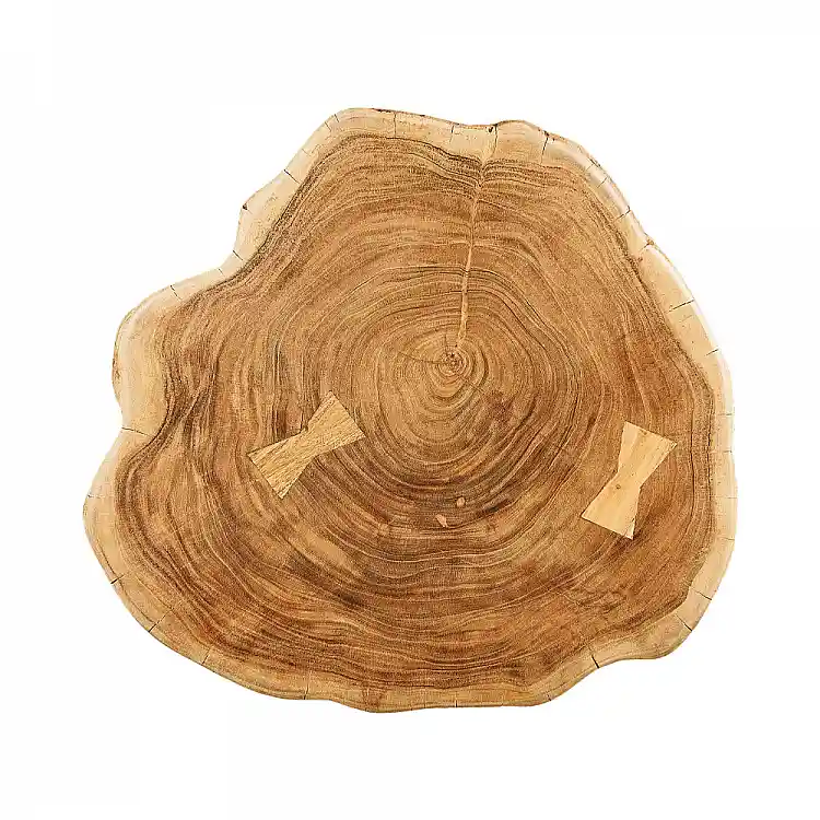 LIBERTA RAW COFFEE TABLE ΦΥΣΙΚΟ 80x80x40cm