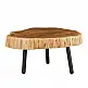 LIBERTA RAW COFFEE TABLE ΦΥΣΙΚΟ 80x80x40cm