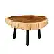 LIBERTA RAW COFFEE TABLE ΦΥΣΙΚΟ 80x80x40cm